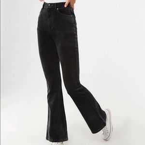 Forever 21 Black Corduroy Flare Pants